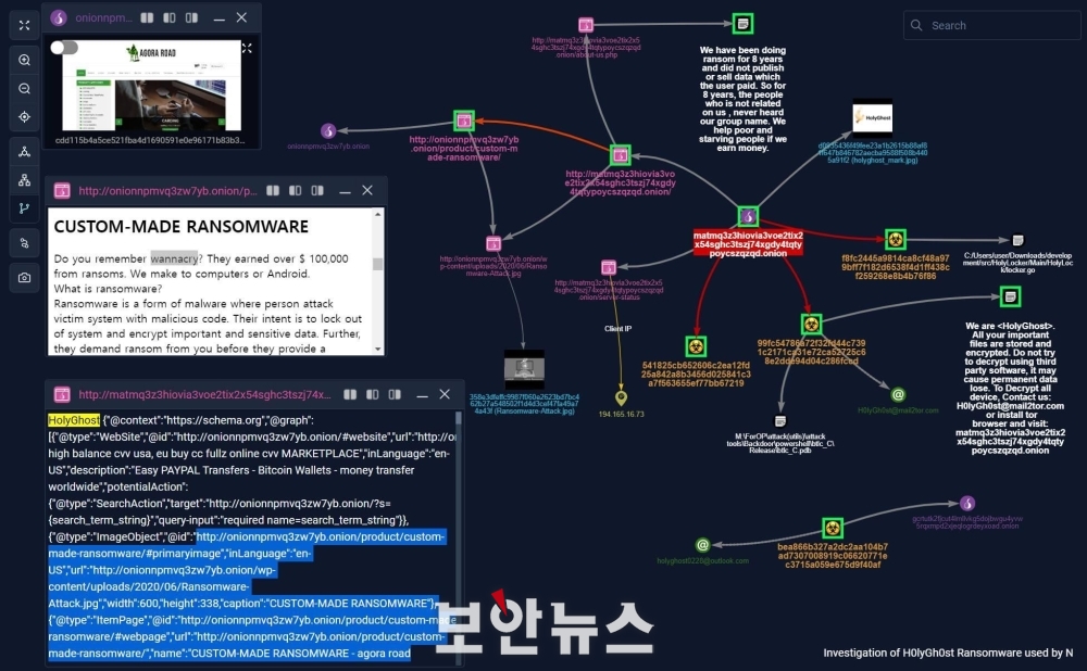 [보안뉴스 / 7.18.] 북한 해커들의 다크웹 활동 포착! 중소기업 타깃 ‘홀리고스트’ 랜섬웨어 유포